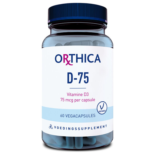 Orthica Vitamin D-75 60 Vegetarian capsules