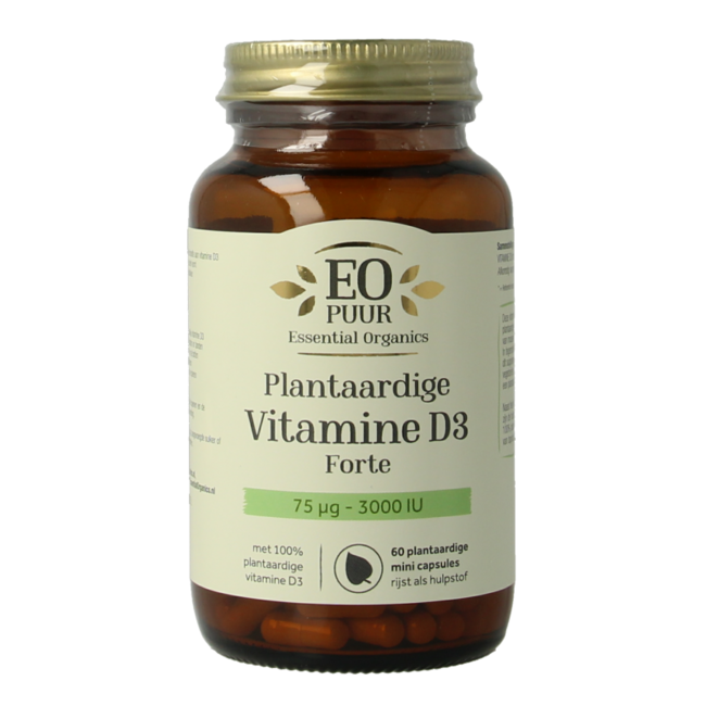 D3 végétale 75 mcg pure 60 gélules végétariennes