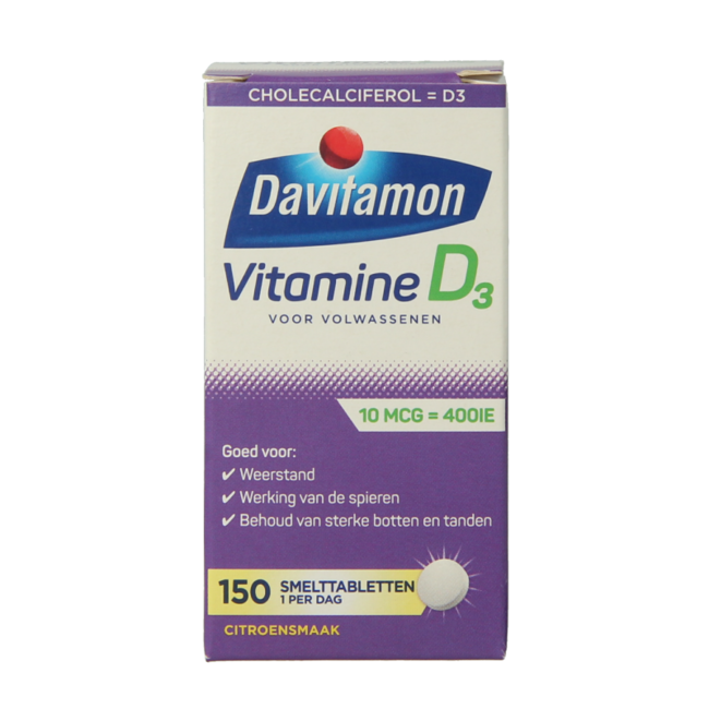 Davitamon Vitamin D Adult Melt Tablets 150 Tablets