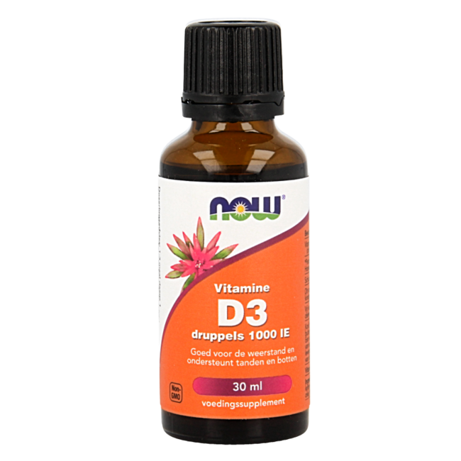 NOW Vitamin D3 Tropfen 1000 IE 30 Milliliter