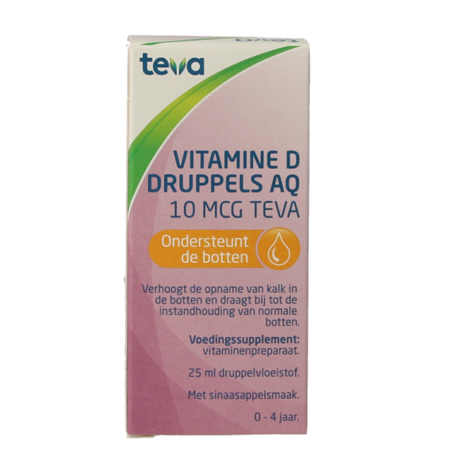 Teva Vitamina D AQ gotas 10 mcg 25 ml