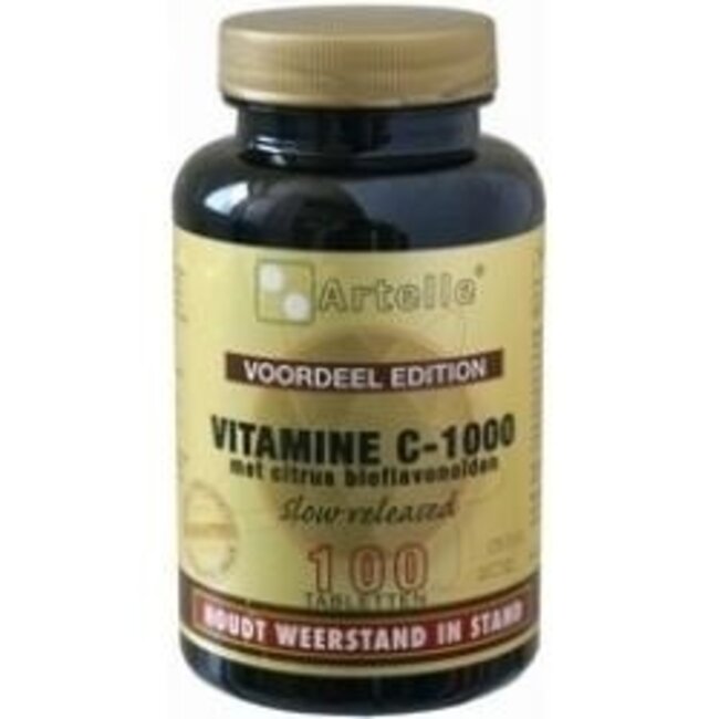 Artelle Vitamin C 1000mg/200mg Bioflavonoids 100 Tablets