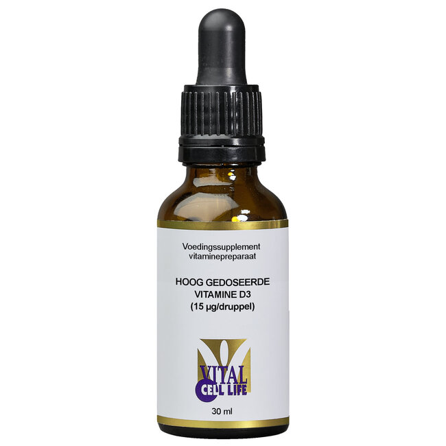 Vital Cell Life Vitamine D3 15 mcg en gouttes 30 ml