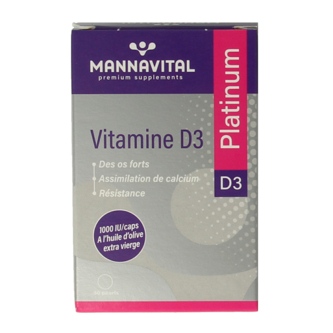 Mannavital Vitamina D3 Platinum 90 Capsule