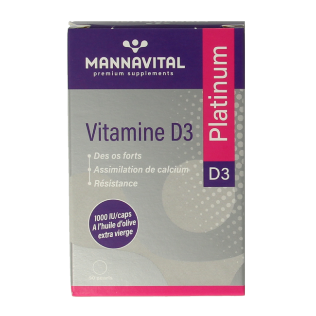 Mannavital Witamina D3 Platinum 90 Kapsułek