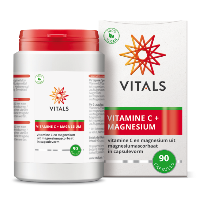 Vitamin C mit Magnesium 90 Kapseln