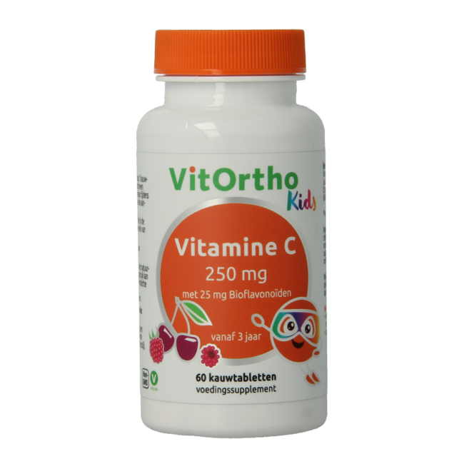 Vitamine C 250 mg avec 25 mg de bioflavonoïdes 60 comprimés à croquer