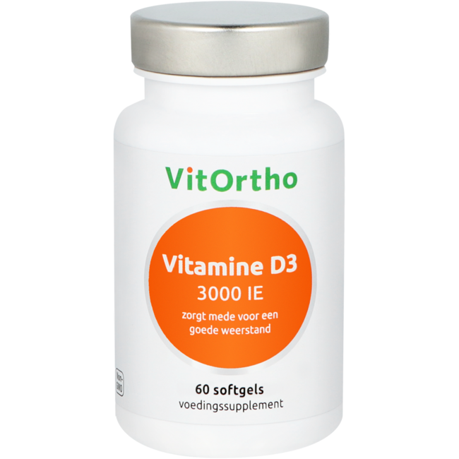 VitOrtho Vitamin D3 3000 IE 60 Softgels