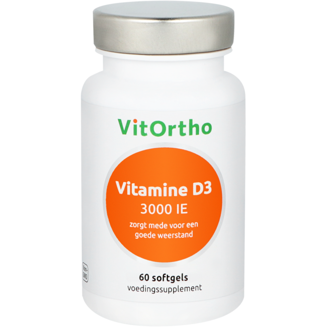 VitOrtho Vitamine D3 3000 UI 60 capsules molles