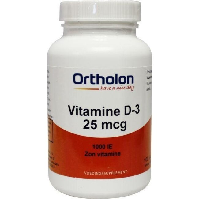 Ortholon D 25 mcg 1000IU 100 Vegetarian capsules