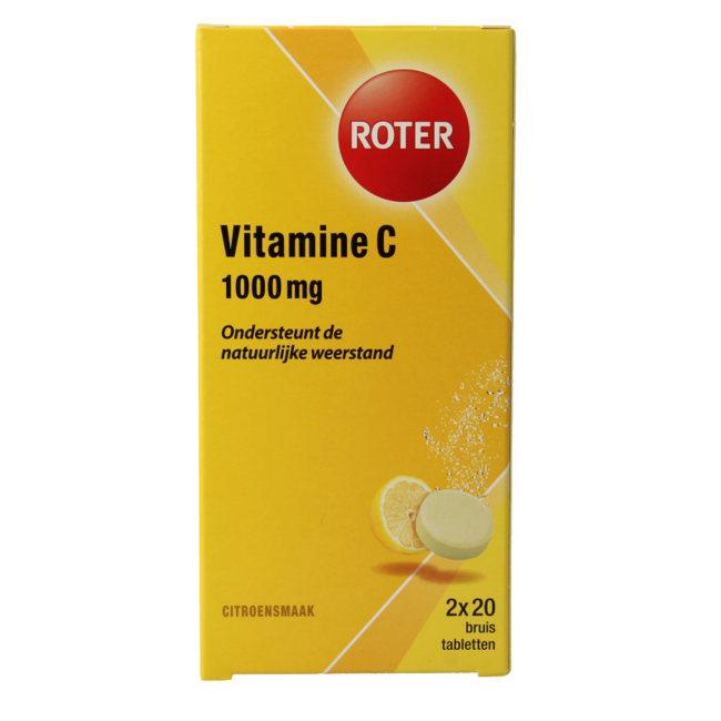 Bruistabletten citroen vit C duopack 40 Bruistabletten