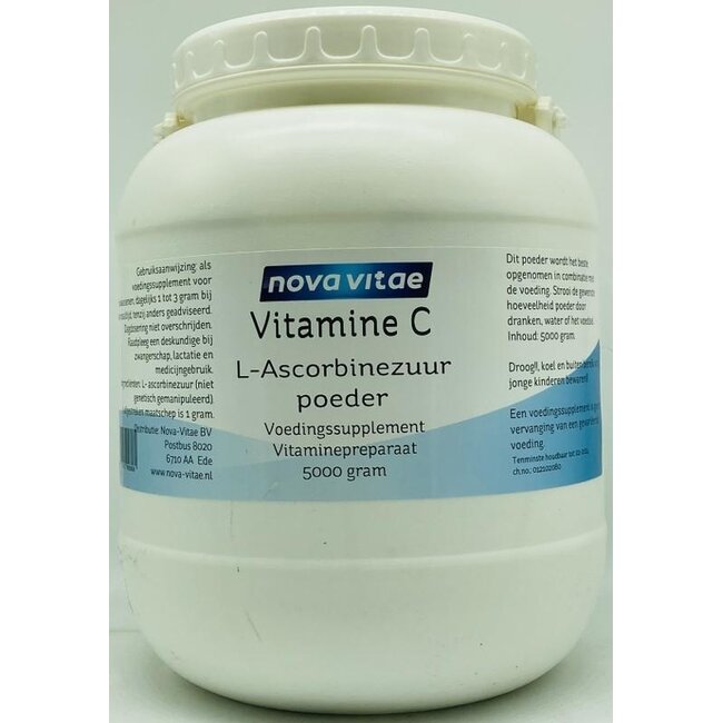 Nova Vitae Vitamine C acide ascorbique en poudre 5 kg