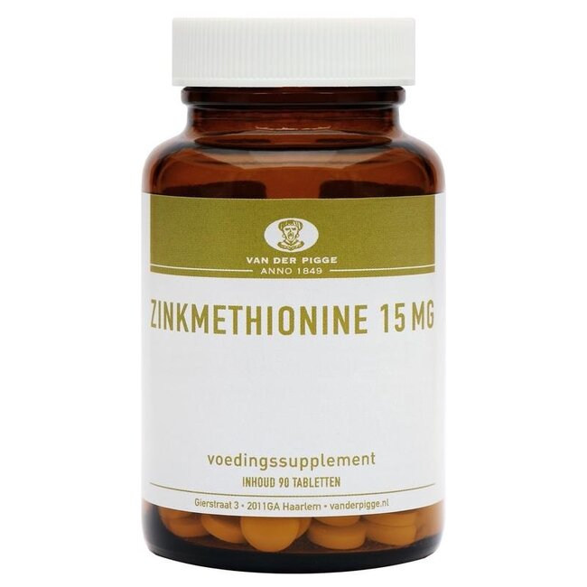 van der Pigge Zinc Metionina 15 mg 90 comprimidos