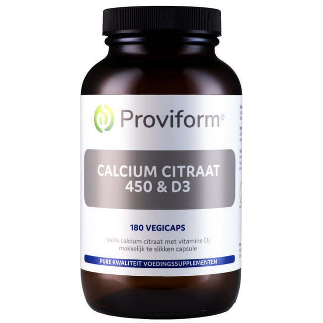 Proviform Cytrynian Wapnia 450 & D3 180 Kapsułek Wegetariańskich