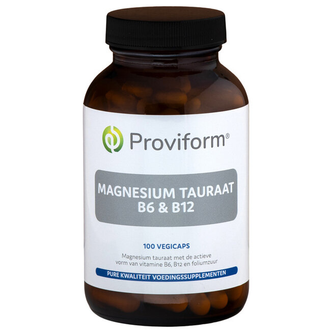 Proviform Taurato de Magnesio B6 y B12 100 cápsulas vegetales