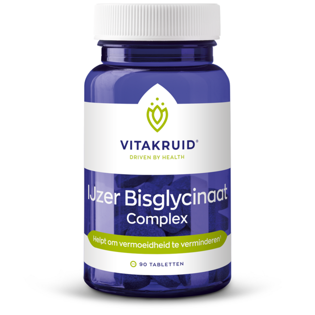 IJzer Bisglycinaat 28 Complex oa Koper Vitamine C 90 Tabletten