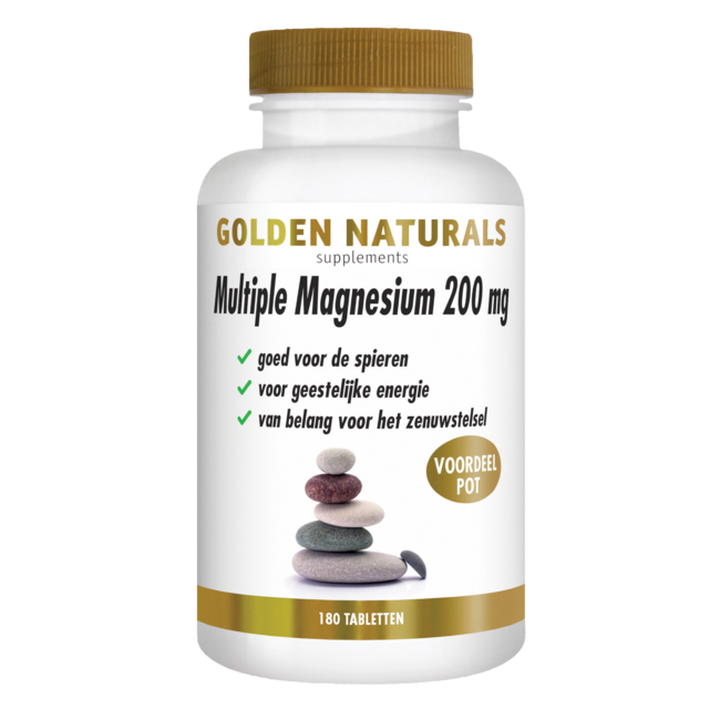 Golden Naturals Magnez Kompleksowy 200mg 180 Tabletek