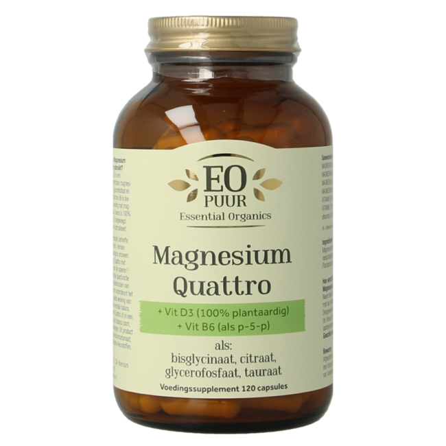Magnésium Quattro Pur 120 gélules végétales