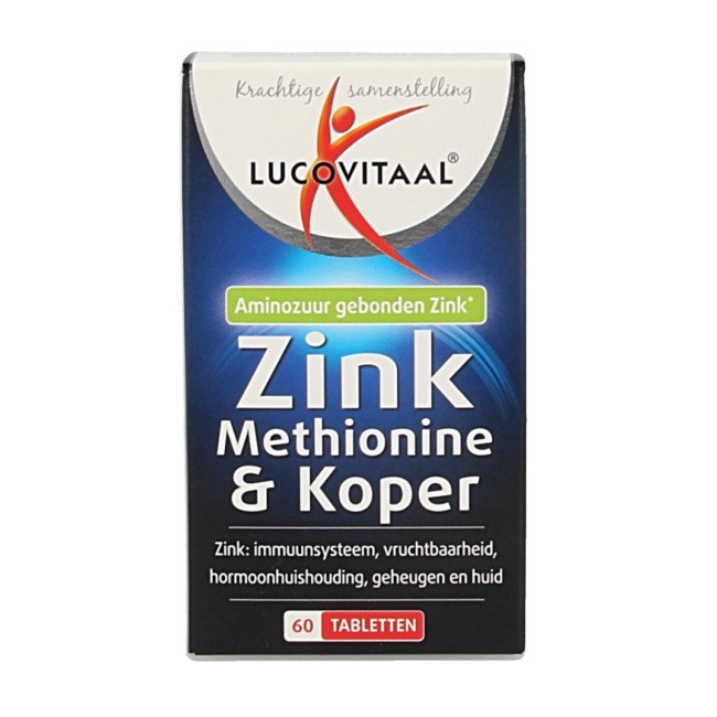 Lucovitaal Zinc Méthionine & Cuivre 60 Comprimés