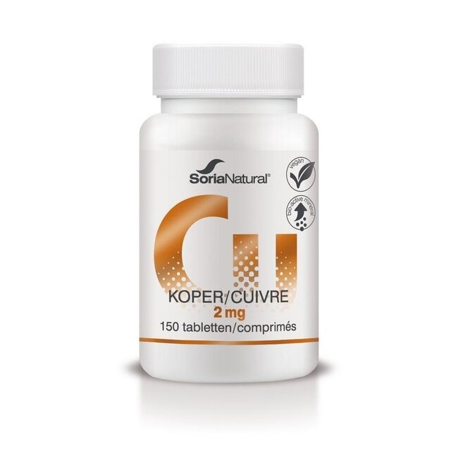 Soria Natural Cuivre 2 mg bio-actif 150 comprimés