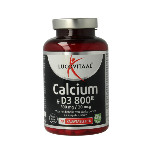 Lucovitaal Calcium 500mg + D3 20mcg 90 Comprimés à Croquer