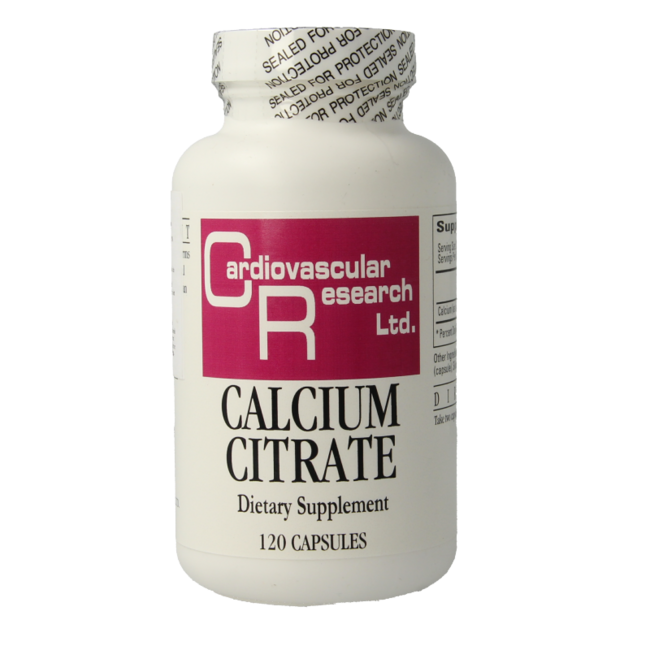 Cardio Vasc Res Calcio Citrato 165mg 120 Capsule