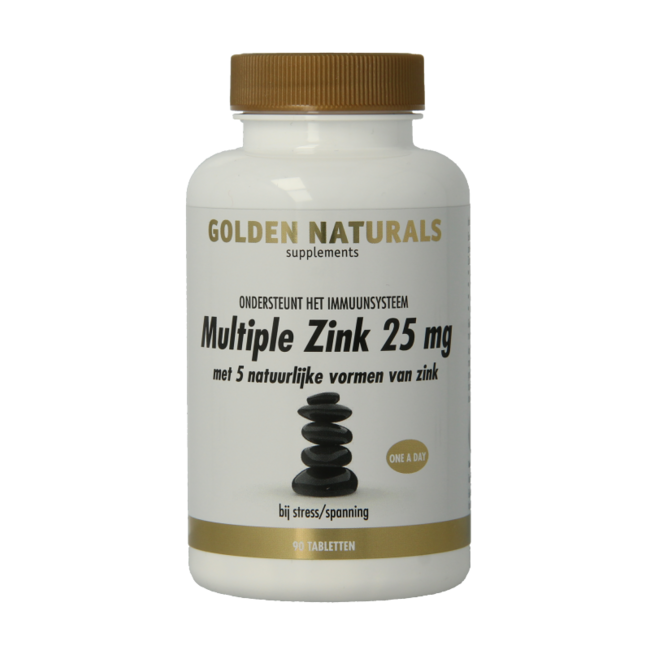 Golden Naturals Zinc Múltiple 25 mg 90 comprimidos