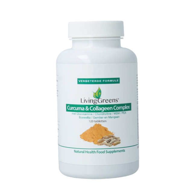 Livinggreens Curcuma & complesso di collagene 120 Compresse