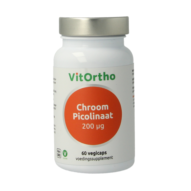 Picolinato de cromo 200 mcg 60 cápsulas vegetales