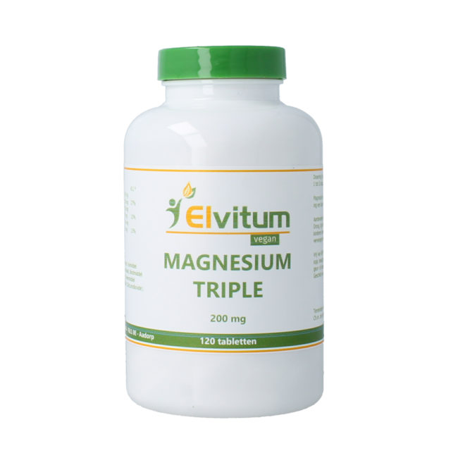 Elvitum Magnesium Triple 200mg 120 Tablets