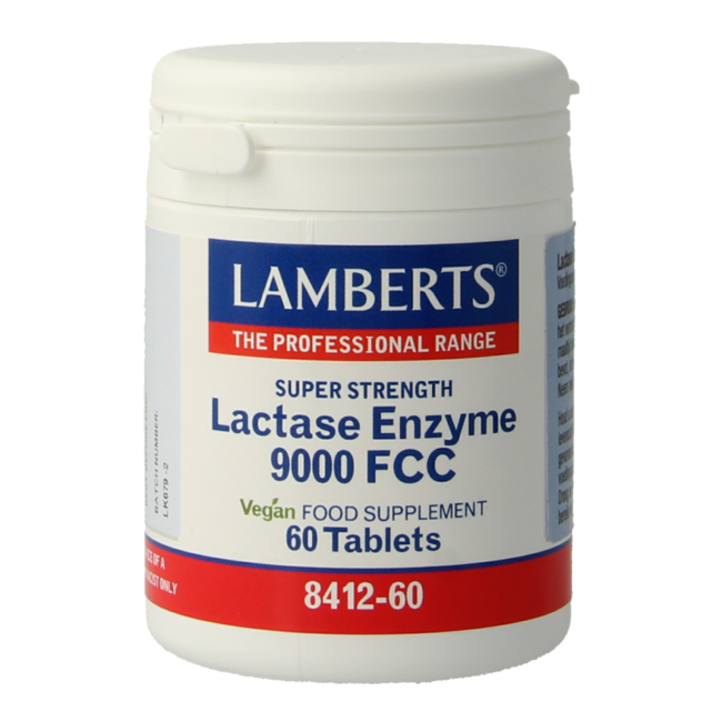 Enzym laktaza Lamberts 9000 FCC 60 tabletek