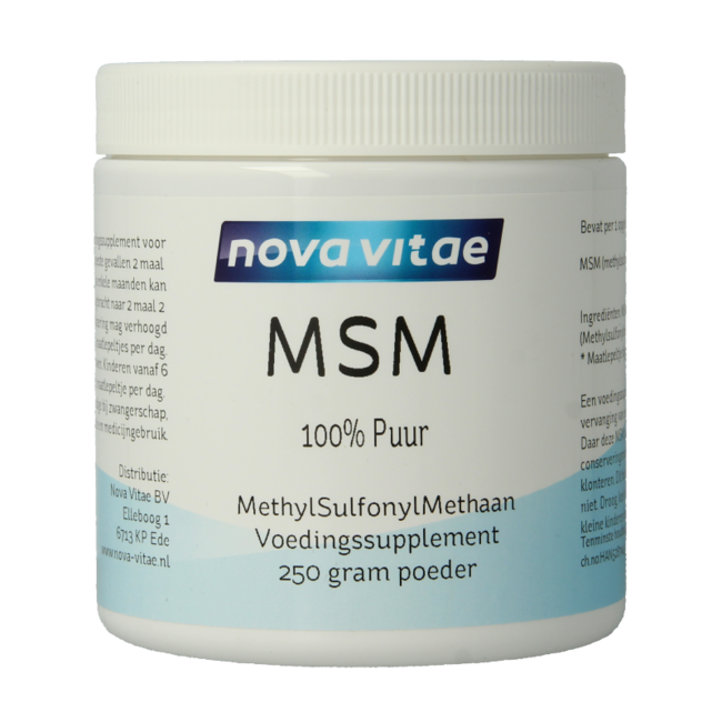 Nova Vitae MSM en poudre 250 g
