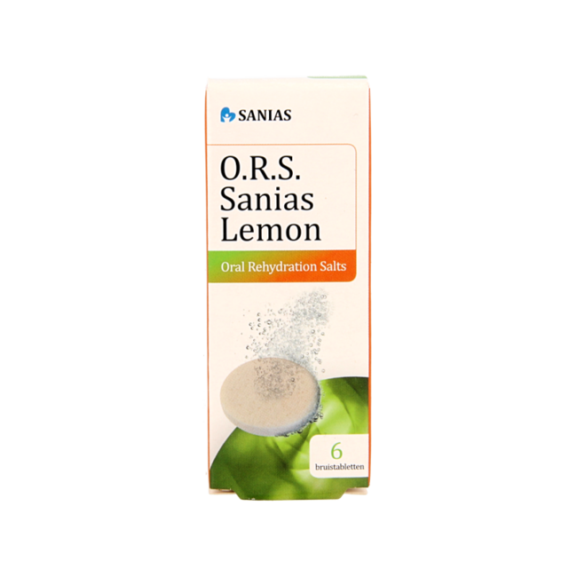 Sanias ORS cytrynowe tabletki musujące, 6 sztuk