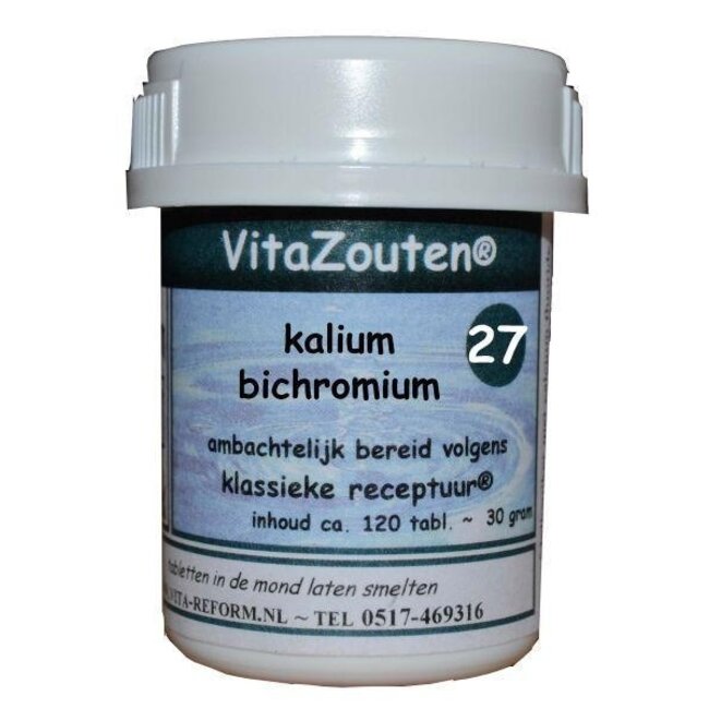 Sels Vita Kalium bichromicum VitaZout n° 27 120 comprimés