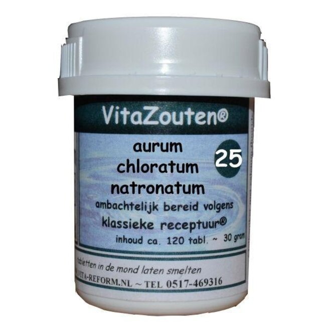 Sole mineralne Aurum chlor. natronatum VitaZout nr 25 120 tabletek