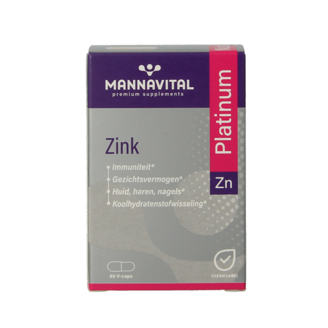 Zinc Platinum 60 Vegetarian Capsules