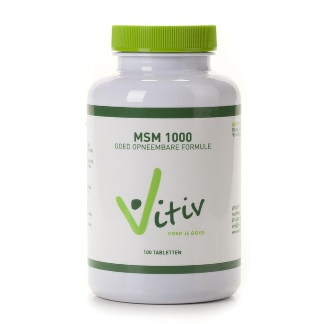 Vitiv MSM 1000mg 100 comprimidos
