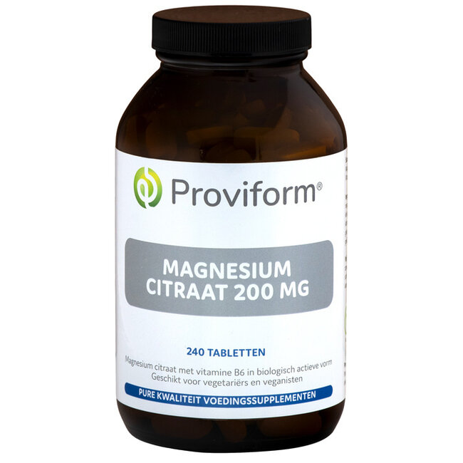 Proviform Magnesium citraat 200 mg & B6 240 Tabletten