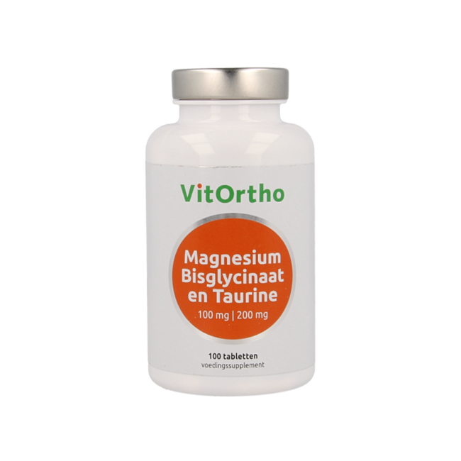 Bisglycinate de magnésium 100 mg et taurine 200 mg 100 comprimés