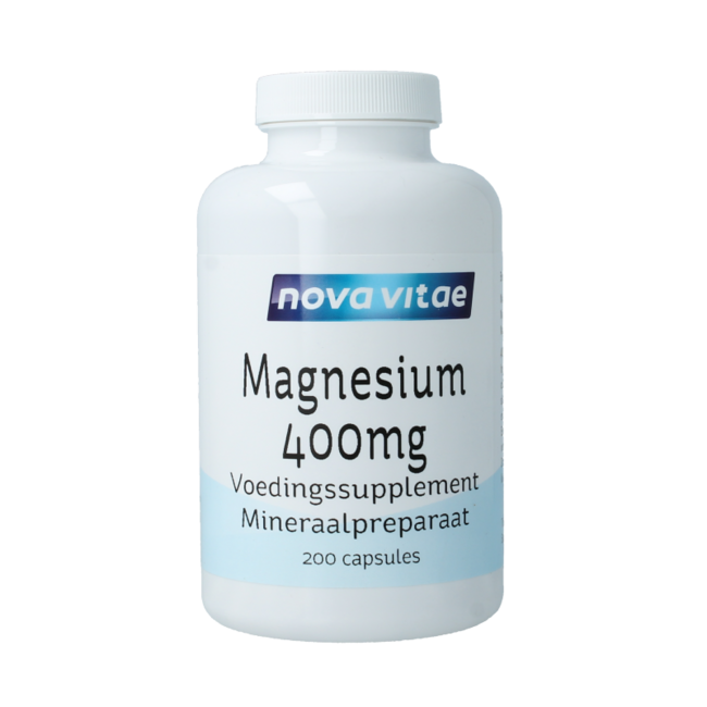 Nova Vitae Magnesio 400 mg 200 Capsule Vegetali