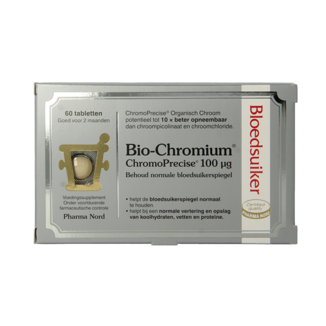 Bio chromium bloedsuiker 60 Tabletten