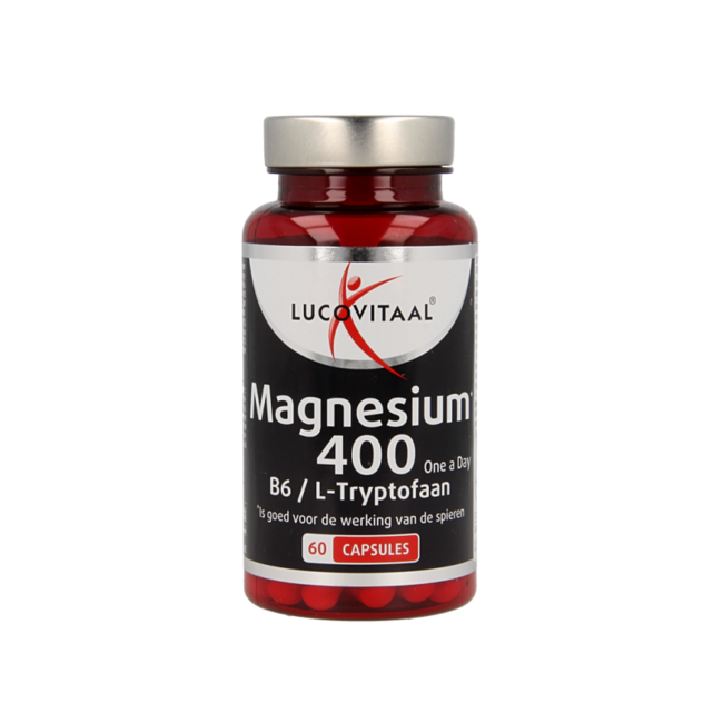 Lucovitaal Magnez 400 z B6 i L-Tryptofanem 60 Kapsułek