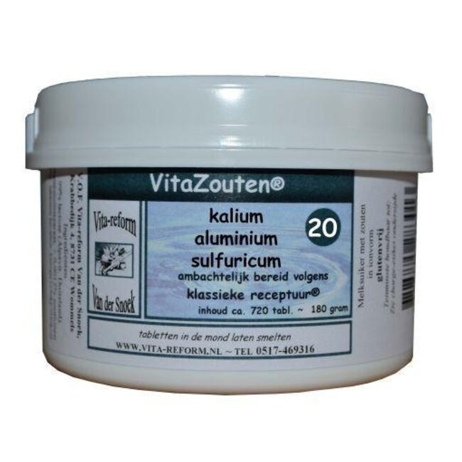 Sels Vita Kalium aluminium sulfuricum VitaZout n° 20 720 comprimés