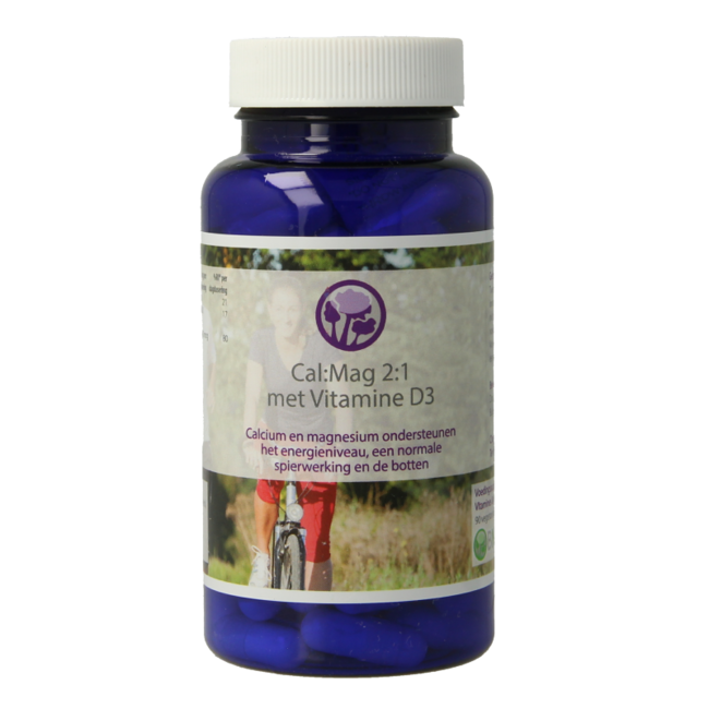 Cal:Mag Calcium Magnesium 2:1met vitamine D3 90 Vegetarische capsules