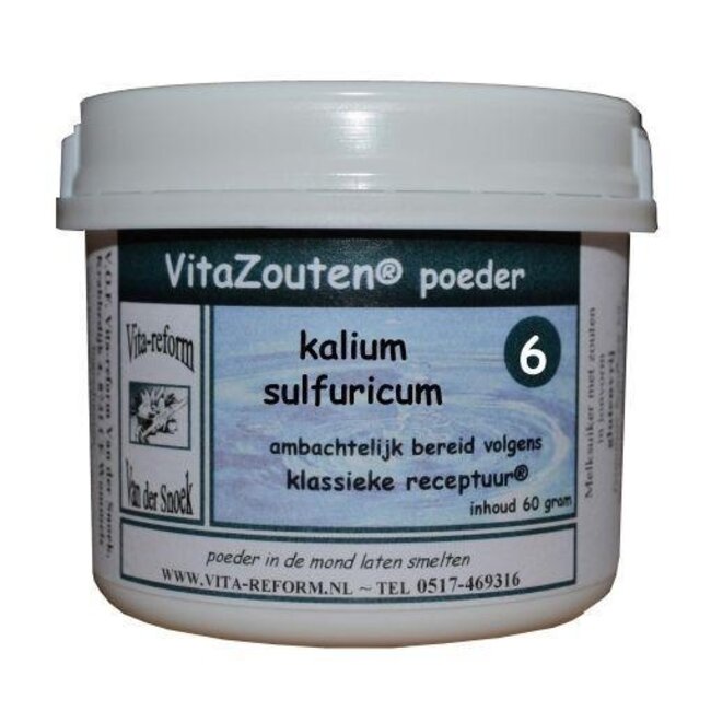 Vitazouten Kalium sulfuricum Pulver Nr. 06 60 Gramm