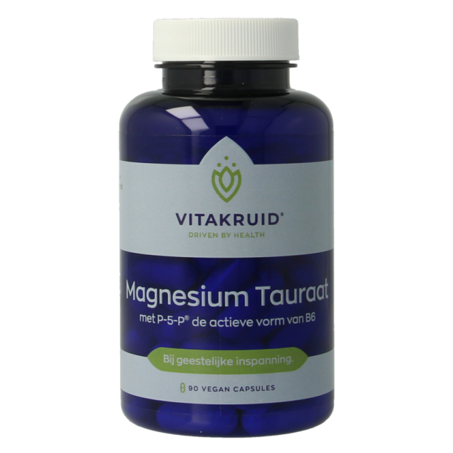 Magnesio Taurato con Vitamina B6 (P-5-P) 90 capsule vegetariane