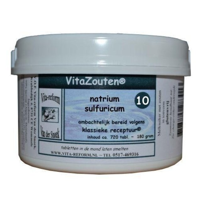 Sels de Vie Natrium sulfuricum VitaZout n° 10 720 Comprimés