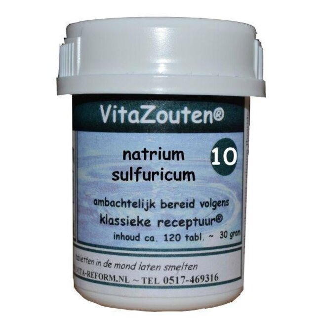 Vitazouten Natrium sulfuricum VitaZout nr. 10 120 Tabletten
