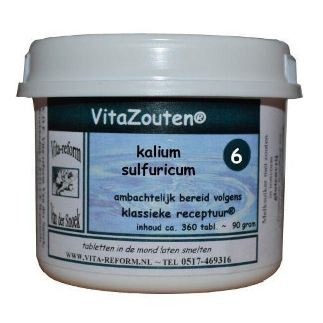 Vitazouten Kalium sulfuricum VitaZout nr. 06 360 Tabletten