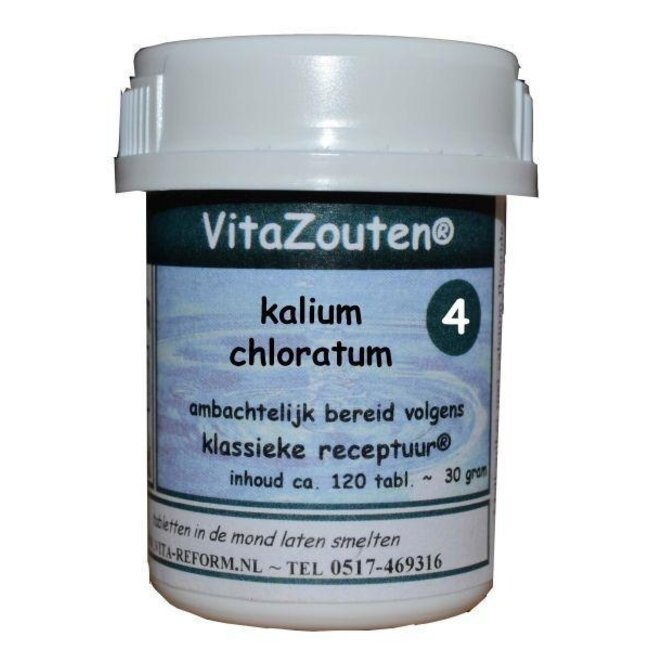 Vitazouten Potassium Muriaticum/Chloratum VitaZout No. 04 120 Tablets